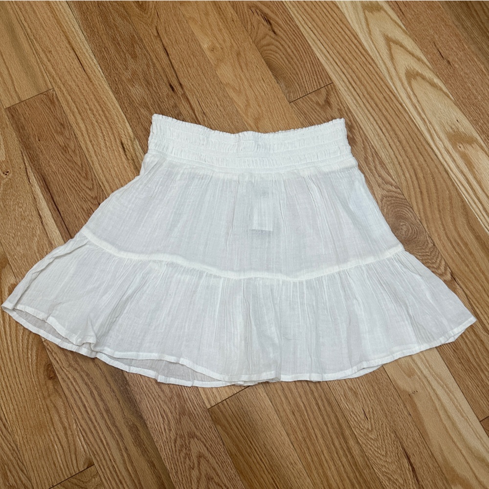 Abercrombie & Fitch Gauzy Beach Skirt Coverup - white - size small